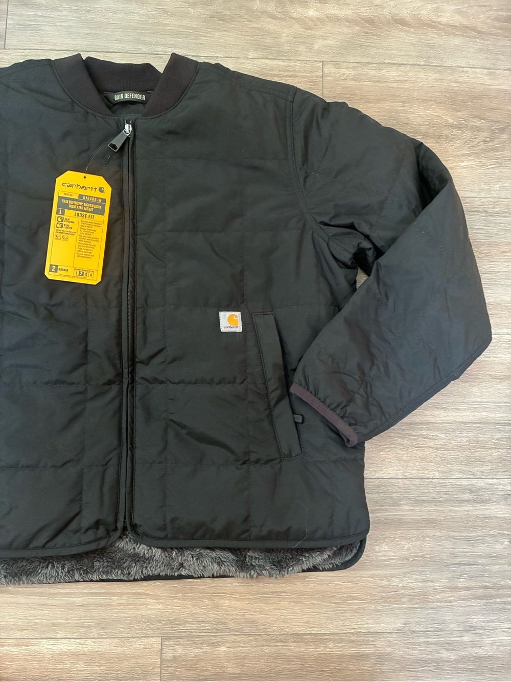 FINAL PRICE! NWT Carhartt Rain Defender Lightweight Insulated Jacket - Picture 2 of 9
